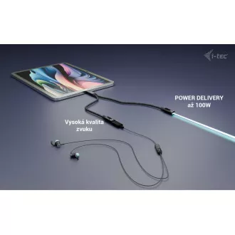 i-tec USB-C razdjelnik kabela audio/podaci, napajanje 100 W