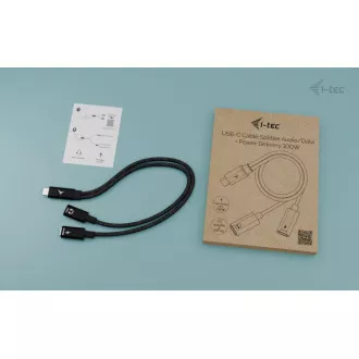 i-tec USB-C razdjelnik kabela audio/podaci, napajanje 100 W