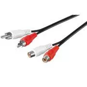 PremiumCord kabel 2x činč-2x činč, M/Ž 5m