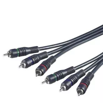 PremiumCord kabel 3x CINCH-3x CINCH M/M 2m HQ