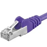 Premiumcord patch kabel CAT6a S-FTP, RJ45-RJ45, AWG 26/7 1m, ljubičasti