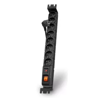 Acar S8 FA Rack 1.5m kabel, 8 utičnica, zaštita od prenapona, za rack, crni Acar S8 FA Rack 1.5m kabel, 8 utičnica, zaštita od prenapona, za rack, crni