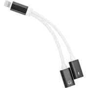 PremiumCord adapter Lightning na 3,5 mm audio priključak + Lightning punjenje