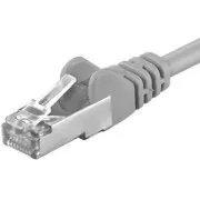 Premiumcord Patch kabel CAT 6a S-FTP, RJ45-RJ45, LSOH, AWG 26/7 0,25 m sivi
