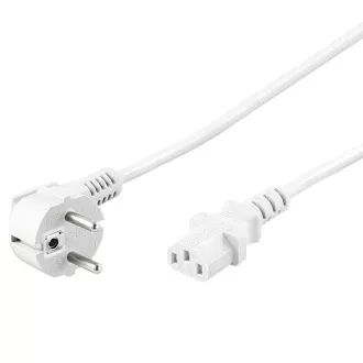 PremiumCord Mrežni kabel 230V na računalo 1m bijeli PremiumCord Mrežni kabel 230V na računalo 1m bijeli