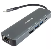 Premium kabel USB-C na HDMI, 2x USB3.2, PD 100 W, RJ45