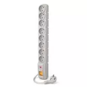 Acar S8 kabel od 1,5 m, 8 utičnica, sivi
