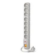 Acar S8 kabel od 1,5 m, 8 utičnica, sivi