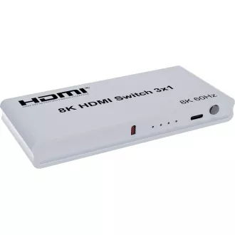 PremiumCord HDMI prekidač 3:1 s daljinskim upravljačem