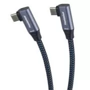 PremiumCord USB-C 2x savijeni kabel, 2 m