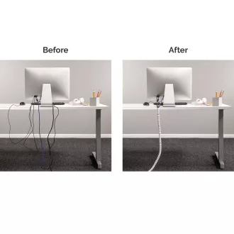 Organizator i zaštita za kablove Fellowes Cablezip bijela