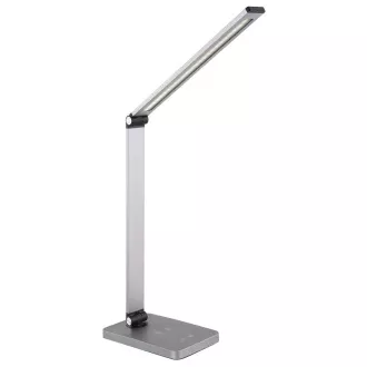 Platinet PDL888S LED stolna lampa 10W, prigušljiva, bežično punjenje, USB priključak, srebrna Platinet PDL888S LED stolna lampa 10W, prigušljiva, bežično punjenje, USB priključak, srebrna