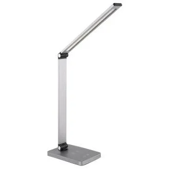 Platinet PDL888S LED stolna lampa 10W, prigušljiva, bežično punjenje, USB priključak, srebrna Platinet PDL888S LED stolna lampa 10W, prigušljiva, bežično punjenje, USB priključak, srebrna