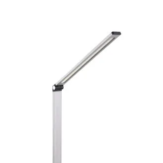 Platinet PDL888S LED stolna lampa 10W, prigušljiva, bežično punjenje, USB priključak, srebrna Platinet PDL888S LED stolna lampa 10W, prigušljiva, bežično punjenje, USB priključak, srebrna