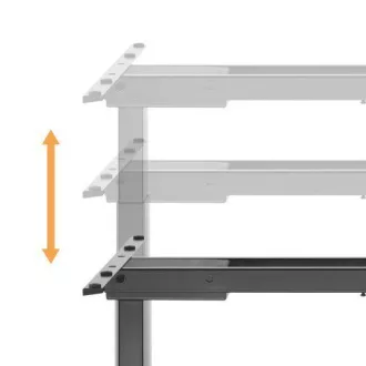 Podnožje stola s podesivom visinom Brateck M08-23DE 2 motora raspon 620-1280 mm nosivost 100 kg