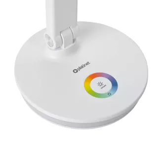 Platinet PDL400RGBW LED stolna lampa 12W, prigušljiva, dodirno upravljanje, USB priključak, bijela