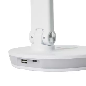 Platinet PDL400RGBW LED stolna lampa 12W, prigušljiva, dodirno upravljanje, USB priključak, bijela