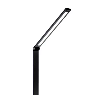 Platinet PDL888B LED stolna lampa 10W, prigušljiva, bežično punjenje, USB priključak, crna