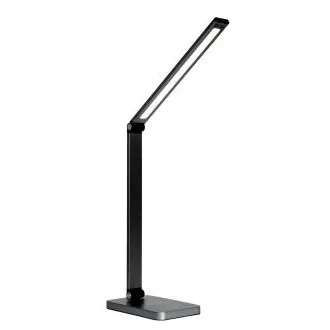 Platinet PDL888B LED stolna lampa 10W, prigušljiva, bežično punjenje, USB priključak, crna Platinet PDL888B LED stolna lampa 10W, prigušljiva, bežično punjenje, USB priključak, crna