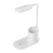 Platinet PDL1930W LED stolna lampa 3W, prigušljiva, bežično punjenje, bijela