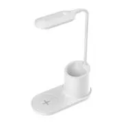 Platinet PDL1930W LED stolna lampa 3W, prigušljiva, bežično punjenje, bijela