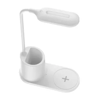 Platinet PDL1930W LED stolna lampa 3W, prigušljiva, bežično punjenje, bijela Platinet PDL1930W LED stolna lampa 3W, prigušljiva, bežično punjenje, bijela