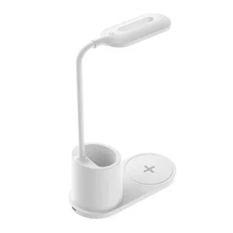 Platinet PDL1930W LED stolna lampa 3W, prigušljiva, bežično punjenje, bijela Platinet PDL1930W LED stolna lampa 3W, prigušljiva, bežično punjenje, bijela
