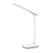 Platinet PDL6731W LED stolna lampa 5W, prigušljiva, integrirana baterija od 6000 mAh, USB priključak, bijela