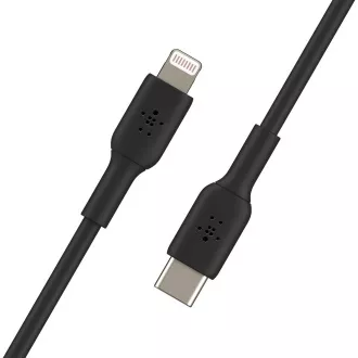 Belkin Lighting na USB-C kabel, 2m, crni