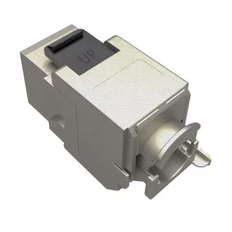 MULTIPAKET 24 kom - samorezajući keystone Solarix CAT6A STP SXKJ-10G-STP-BK-SA Razina komponente i 4PPoE