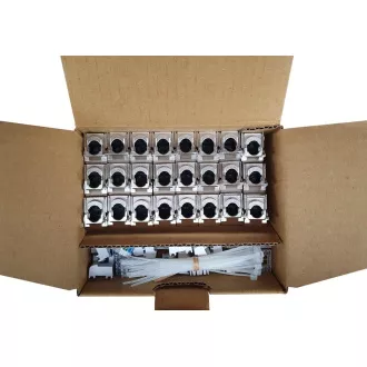 MULTIPAKET 24 kom - samorezajući keystone Solarix CAT6A STP SXKJ-10G-STP-BK-SA Razina komponente i 4PPoE