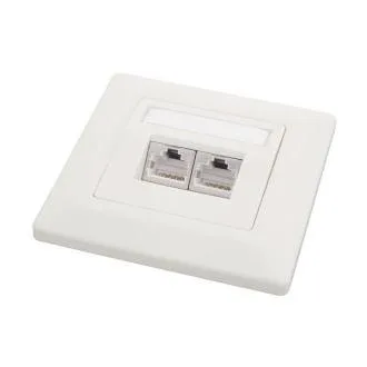 Utičnica Solarix CAT6 STP 2 x RJ45 podžbukna bijela Utičnica Solarix CAT6 STP 2 x RJ45 podžbukna bijela