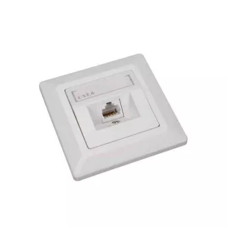 Solarix CAT6 UTP 1 x RJ45 ugradna utičnica bijela