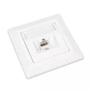 Solarix CAT6 STP 1 x RJ45 ugradbena utičnica, bijela