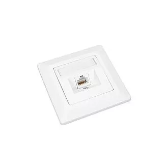 Solarix CAT6 STP 1 x RJ45 ugradbena utičnica, bijela