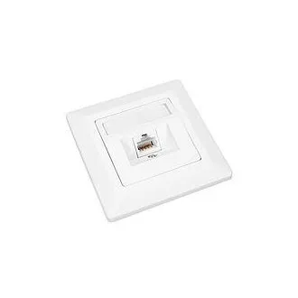 Solarix CAT6 STP 1 x RJ45 ugradbena utičnica, bijela Solarix CAT6 STP 1 x RJ45 ugradbena utičnica, bijela