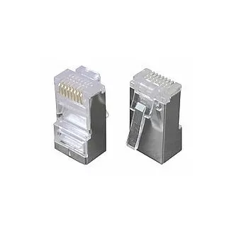 Konektor 8p8c CAT5E nepreklopljen, STP, lice (100 kom.)