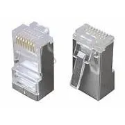 Konektor 8p8c CAT5E nepreklopljen, STP, lice (100 kom.)