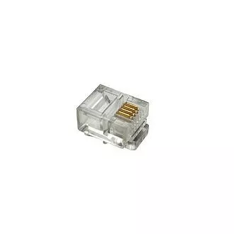 Modularni konektor 6p4c RJ11 na ravni kabel, 100 kom Modularni konektor 6p4c RJ11 na ravni kabel, 100 kom
