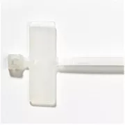 Traka za povlačenje s natpisnom naljepnicom 2,4x103 mm, bijela, 100 kom