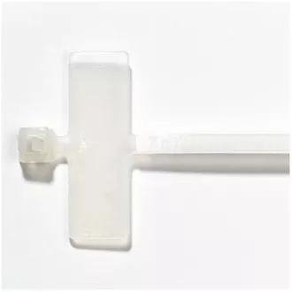 Traka za povlačenje s natpisnom naljepnicom 2,4x103 mm, bijela, 100 kom
