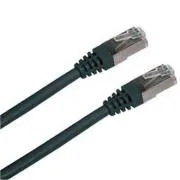 Patch kabel S/FTP, Cat6, 2xRJ45, 0,5 m crni