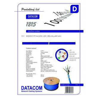 DATACOM F/FTP žica CAT6A Eca LSOH 500m kalem plava DATACOM F/FTP žica CAT6A Eca LSOH 500m kalem plava