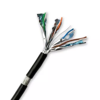 DATACOM S/FTP žica CAT7 PE, Fca 500m zavojnica, plašt crni OUTDOOR