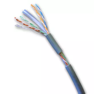 DATACOM UTP flex, Cat6 PVC, sivi, 100m, kabel