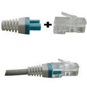 DATACOM Manžeta za RJ 45 konektor plavo/bijela 100 kom