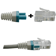 DATACOM Manžeta za RJ 45 konektor plavo/bijela 100 kom