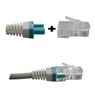 DATACOM Manžeta za RJ 45 konektor plavo/bijela 100 kom DATACOM Manžeta za RJ 45 konektor plavo/bijela 100 kom
