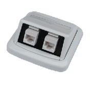 Dvostruka utičnica ABB TANGO 2xRJ45 Cat5e UTP bijela