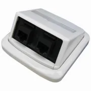Dvostruka utičnica ABB TANGO 2xRJ45 Cat5e UTP bijela, BKkeys